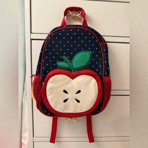 Gymboree Kids Apple Backpack - Red and Navy